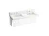 KOHLER Constellation 60" wall-mount basin lavatory system with backsplash