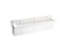 KOHLER Constellation 90" wall-mount trough lavatory system with backsplash