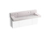 KOHLER Constellation 60" wall-mount trough lavatory system with backsplash