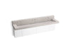 KOHLER Constellation 90" wall-mount trough lavatory system with backsplash