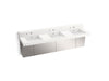 KOHLER Constellation 90" wall-mount basin lavatory system with backsplash