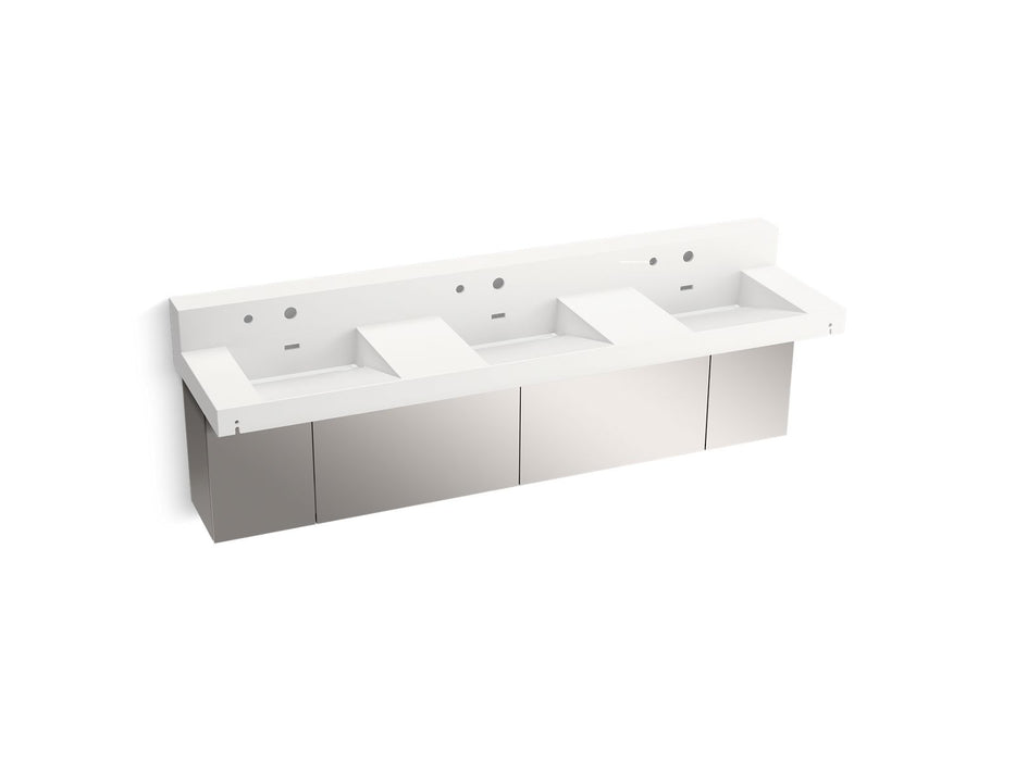 KOHLER Constellation 90" wall-mount basin lavatory system with backsplash