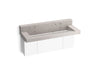 KOHLER Constellation 60" wall-mount trough lavatory system with backsplash