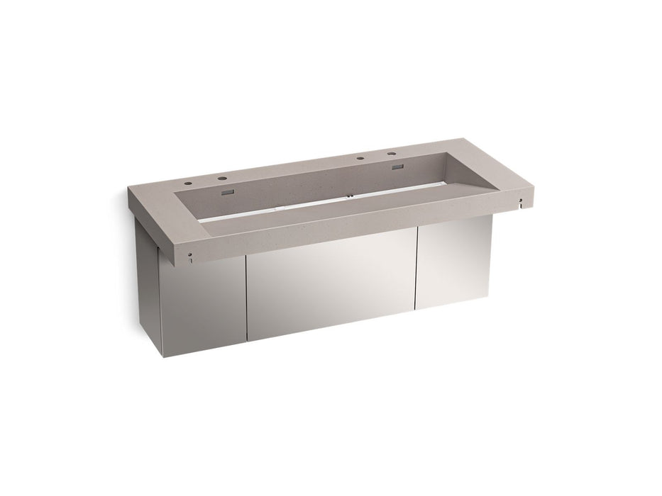 KOHLER Constellation 60" wall-mount trough lavatory system