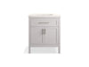 KOHLER K-39604-ASB Hadron 30" bathroom vanity cabinet with sink and quartz top