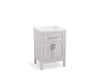 KOHLER K-39603-ASB Hadron 24" bathroom vanity cabinet with sink and quartz top