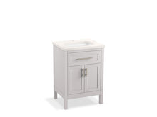 Load image into Gallery viewer, KOHLER K-39603-ASB Hadron 24&amp;quot; bathroom vanity cabinet with sink and quartz top
