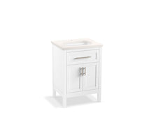 Load image into Gallery viewer, KOHLER K-39603-ASB Hadron 24&amp;quot; bathroom vanity cabinet with sink and quartz top
