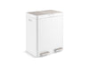 KOHLER K-23828 82-liter stainless steel dual-bin step trash can