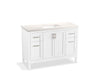 KOHLER K-39606-ASB Hadron 48" bathroom vanity cabinet with sink and quartz top