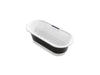 KOHLER Volute 63" x 28-3/8" freestanding bath with base