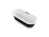 KOHLER Volute 70-7/8" x 30-3/8" freestanding bath with base