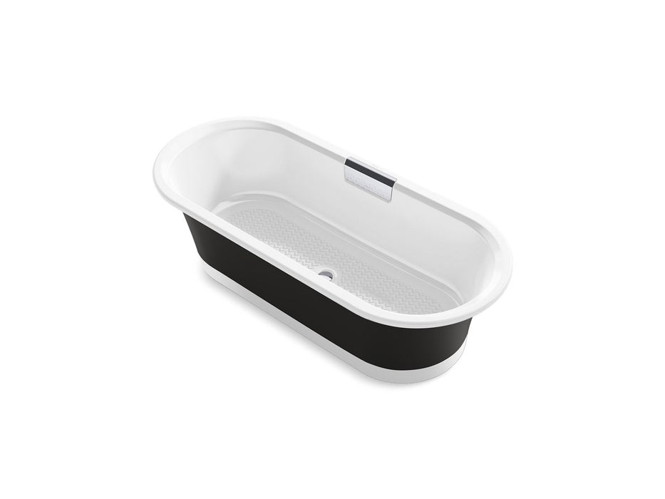 KOHLER Volute 70-7/8" x 30-3/8" freestanding bath with base