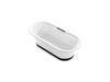 KOHLER Volute 63" x 28-3/8" freestanding bath with base