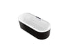 KOHLER Volute 63" x 28-3/8" freestanding bath with shroud