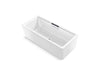 KOHLER K-29327-0 Volute 63" x 28-3/8" freestanding bath with shroud
