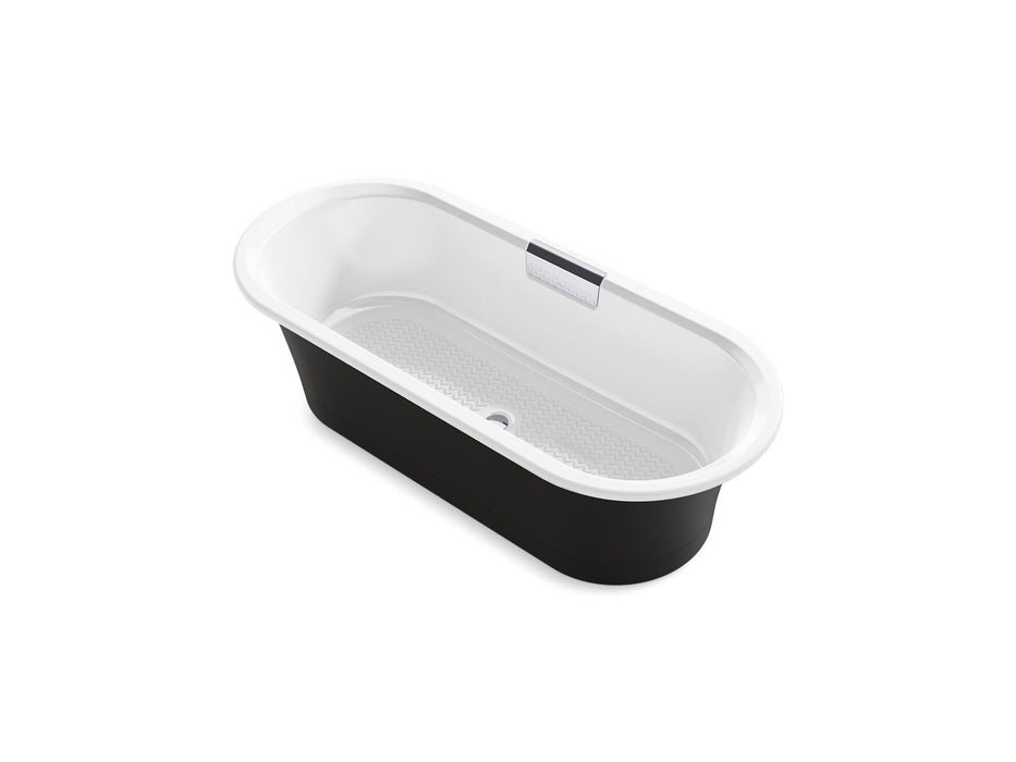 KOHLER Volute 70-7/8" x 30-3/8" freestanding bath with base