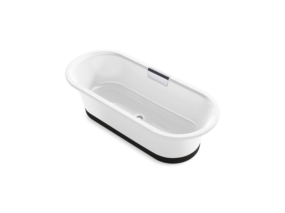 KOHLER Volute 70-7/8" x 30-3/8" freestanding bath with base