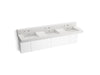 KOHLER Constellation 90" wall-mount basin lavatory system with backsplash
