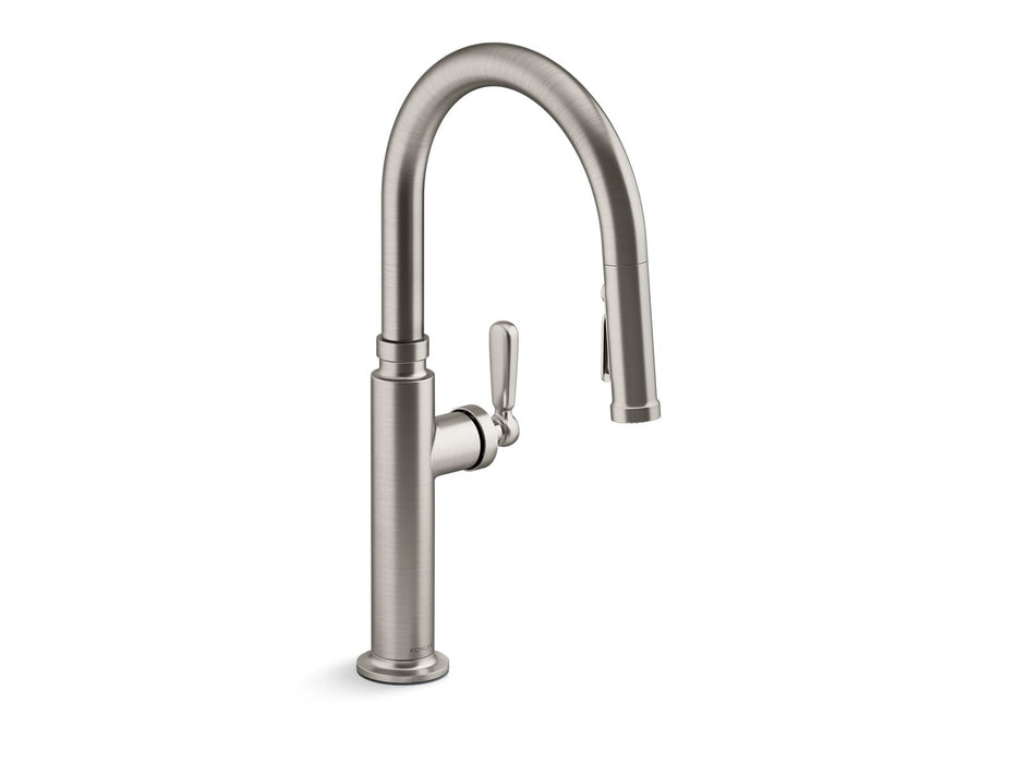 KOHLER K-28358 Edalyn by Studio McGee Pull-down kitchen sink faucet with three-function sprayhead