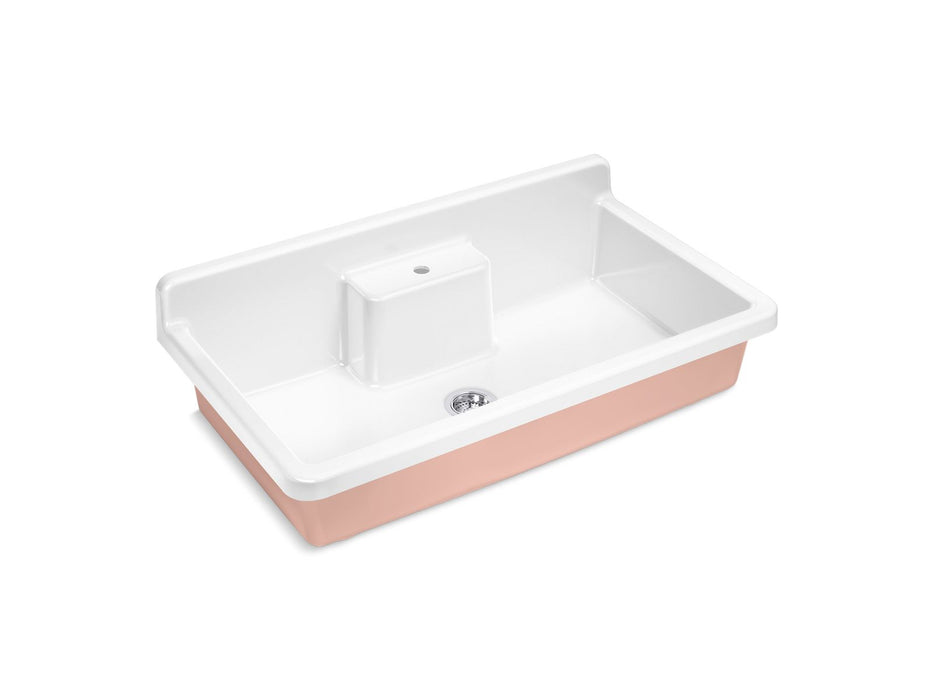KOHLER Farmstead 45" top-/wall-mount single-bowl workstation farmhouse kitchen sink