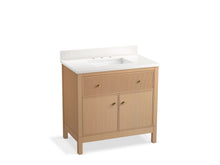 Load image into Gallery viewer, KOHLER K-35020 Malin by Studio McGee 36&amp;quot; bathroom vanity cabinet with sink and quartz top
