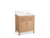 KOHLER K-35019 Malin by Studio McGee 30" bathroom vanity cabinet with sink and quartz top
