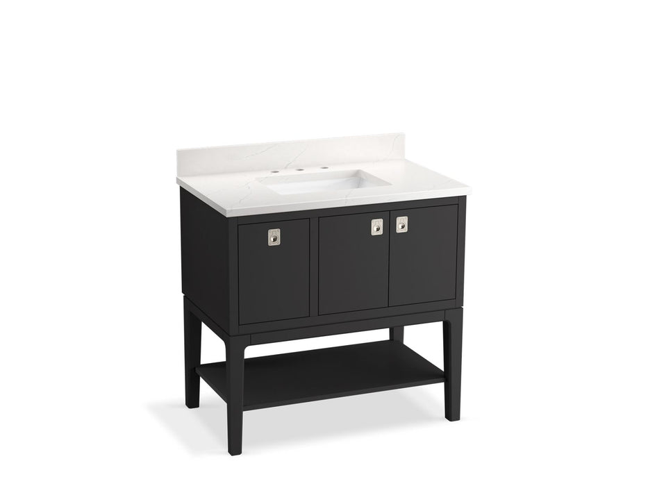 KOHLER K-35026 Seagrove by Studio McGee 36" bathroom vanity cabinet with sink and quartz top
