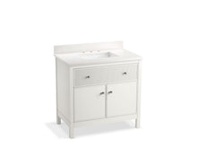 Load image into Gallery viewer, KOHLER K-35020 Malin by Studio McGee 36&amp;quot; bathroom vanity cabinet with sink and quartz top
