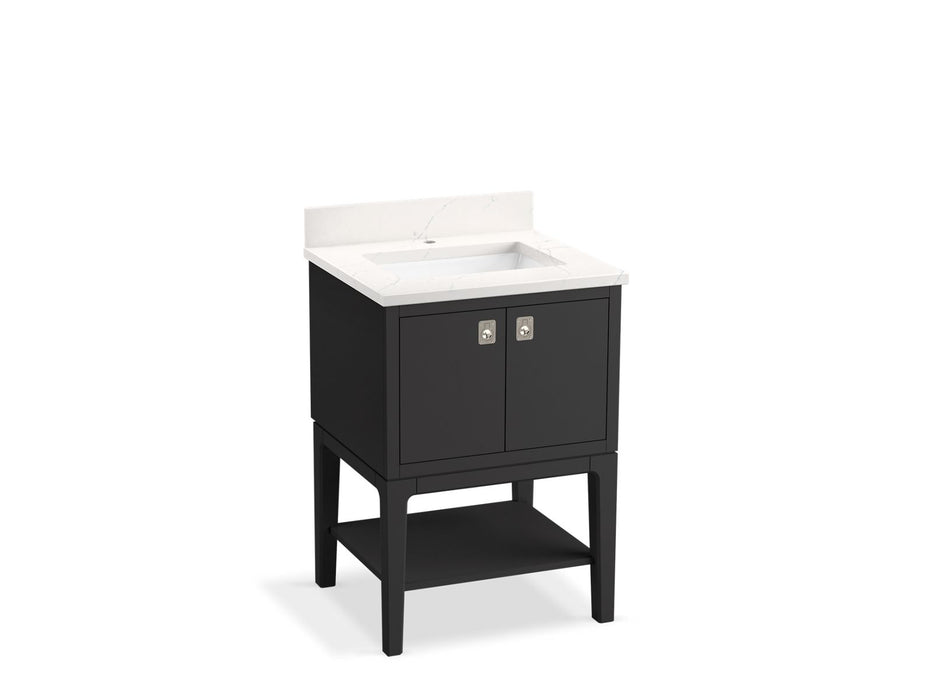 KOHLER K-35024 Seagrove by Studio McGee 24" bathroom vanity cabinet with sink and quartz top