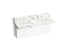KOHLER Constellation 60" wall-mount basin lavatory system with backsplash
