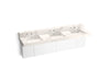 KOHLER Constellation 90" wall-mount basin lavatory system with backsplash