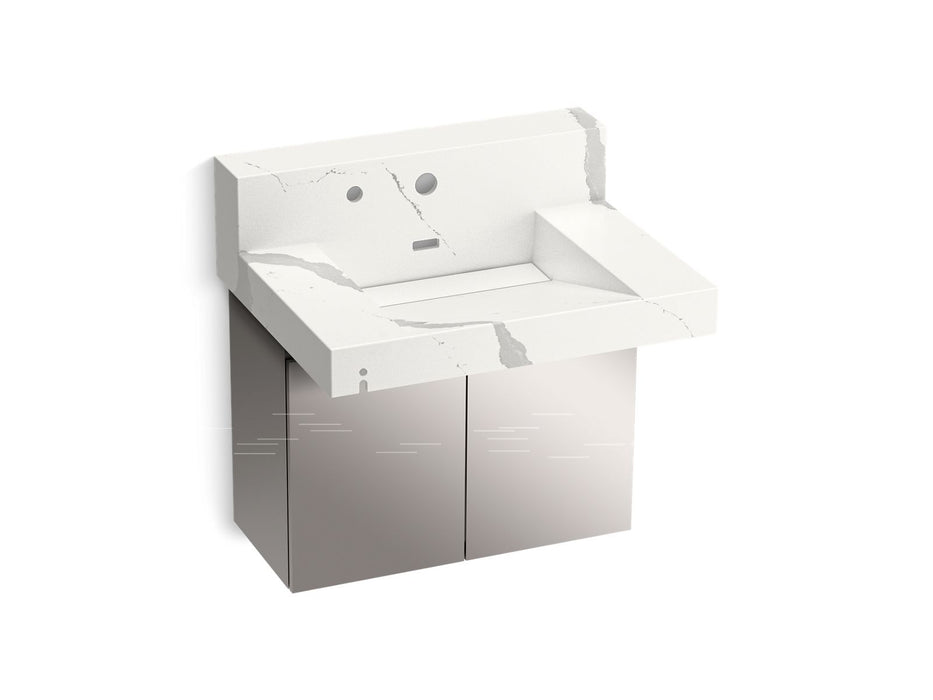 KOHLER Constellation 30" wall-mount lavatory system with backsplash