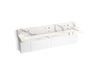 KOHLER Constellation 90" wall-mount trough lavatory system with backsplash