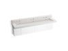 KOHLER Constellation 90" wall-mount trough lavatory system with backsplash