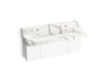 KOHLER Constellation 60" wall-mount trough lavatory system with backsplash