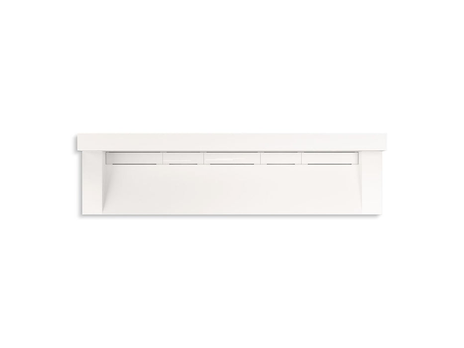 KOHLER Constellation 90" wall-mount trough lavatory system with backsplash