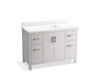 KOHLER K-40640-BD1 Kresla 48" bathroom vanity cabinet with sink and quartz top