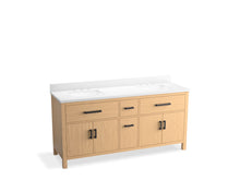 Load image into Gallery viewer, KOHLER K-40642-BD1 Kresla 72&amp;quot; bathroom vanity cabinet with sinks and quartz top
