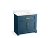 KOHLER K-29261-BD1 Charlemont 36" bathroom vanity cabinet with sink and quartz top