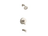KOHLER Pitch Rite-Temp bath and shower trim kit with push-button diverter and lever handle, 2.5 gpm