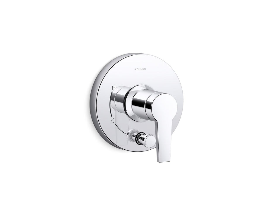 KOHLER K-T49988-4 Pitch Rite-Temp Valve trim with push-button diverter