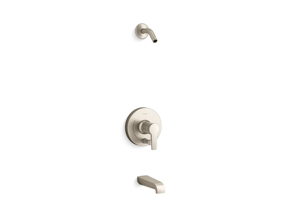 KOHLER K-T49979-4L Pitch Rite-Temp Bath and shower trim kit with push-button diverter, without showerhead