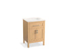 KOHLER K-39603-ASB Hadron 24" bathroom vanity cabinet with sink and quartz top