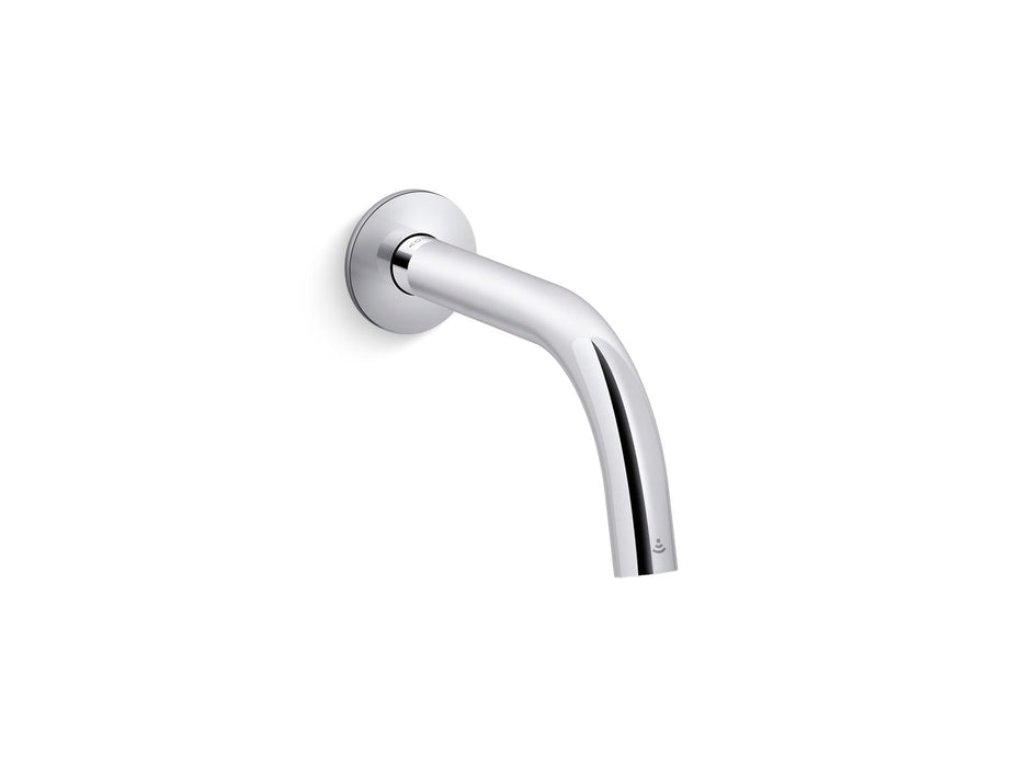 KOHLER Components Touchless wall-mount lavatory faucet with Kinesis sensor technology, Tube design, AC-powered, 0.5 gpm