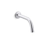 KOHLER Components™ Touchless wall-mount lavatory faucet with Kinesis sensor technology, Tube design, AC-powered, 0.5 gpm