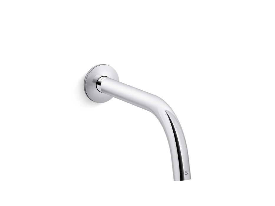 KOHLER Components™ Touchless wall-mount lavatory faucet with Kinesis sensor technology, Tube design, AC-powered, 0.5 gpm