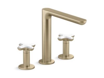 Kallista P32711-WC 002 Deck Mount Bath Faucet White Carrer
