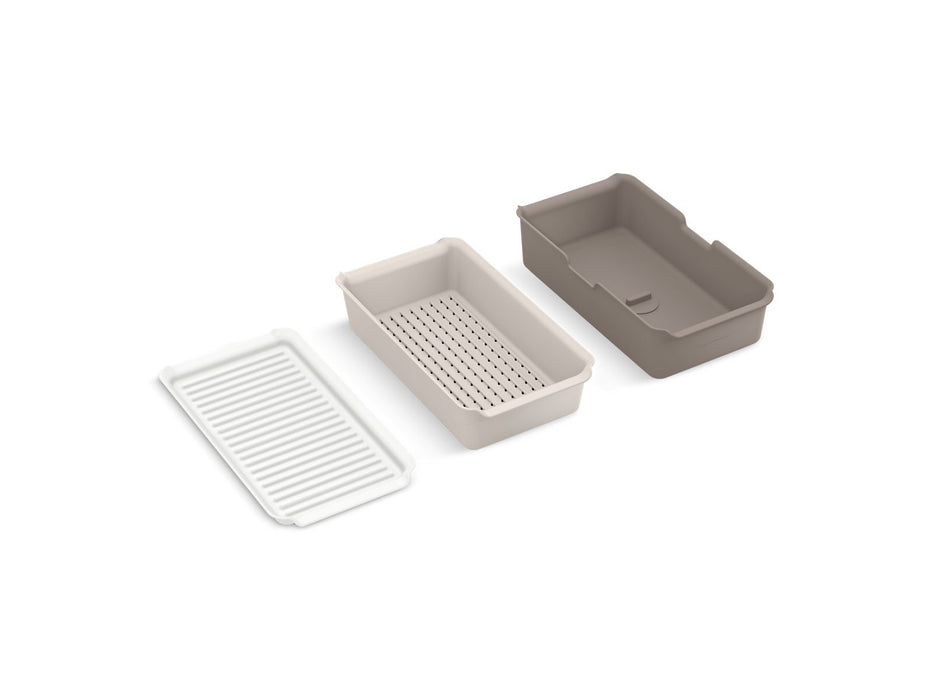 KOHLER Three-piece workstation sink accessory set