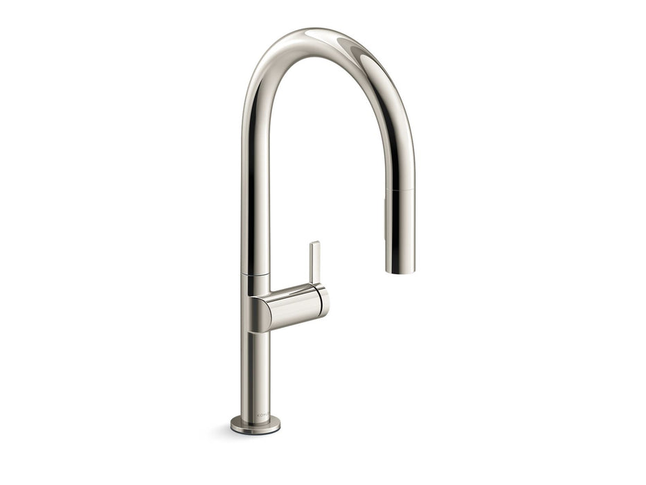 KOHLER Components Touchless pull-down kitchen sink faucet with two-function sprayhead
